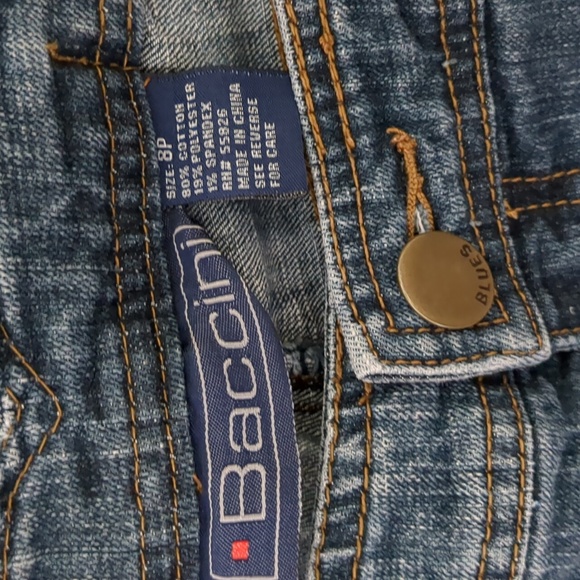 BACCINI Blues Shorts Women's Size 8P - Picture 2 of 6